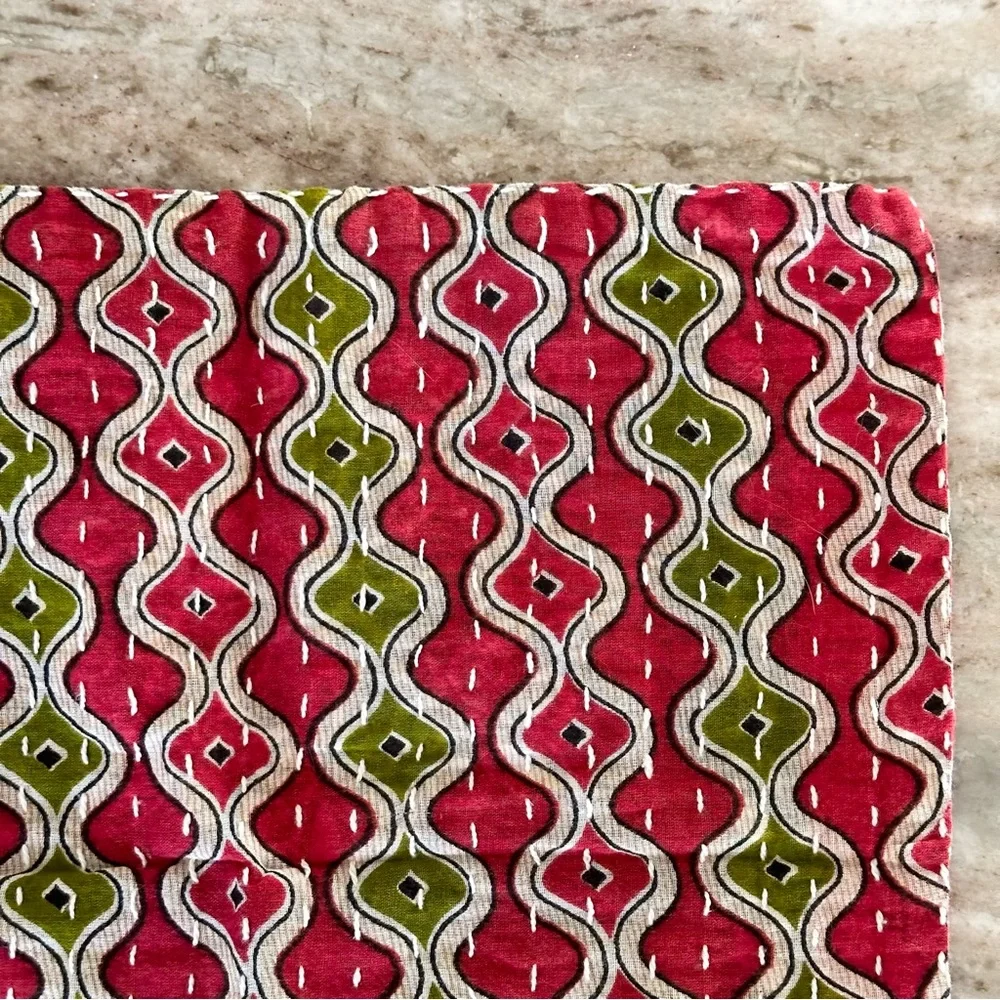 Handmade Recycled Saree Fabric Kitchen Dish Cloth Towel - Asha Project
